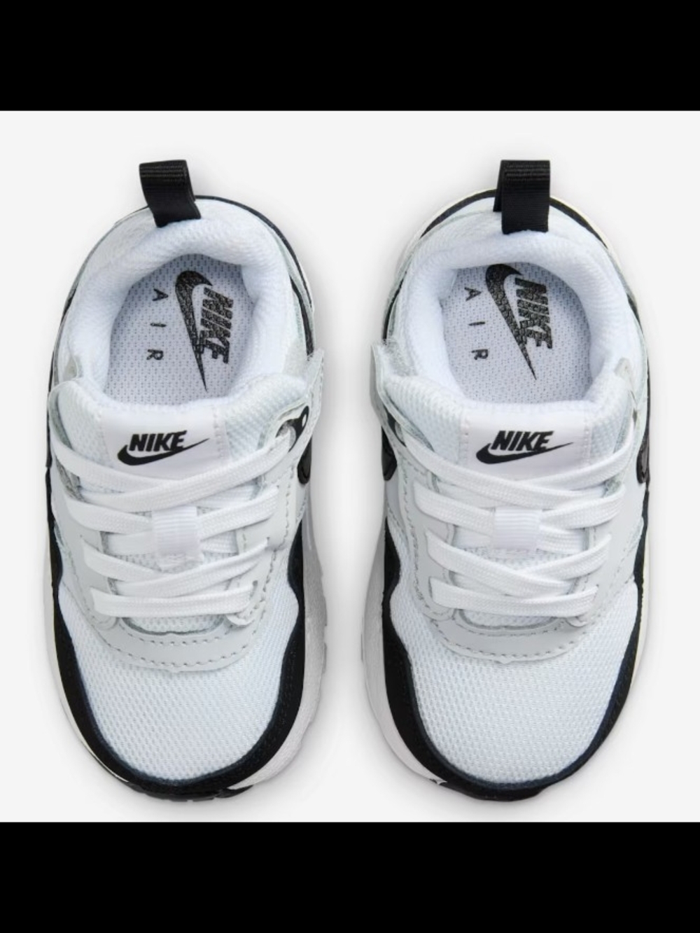 Nike Air Max 1 Easyon (TD) White Black Toddler Sneakers Size 4C NIB $65 - Picture 2 of 12